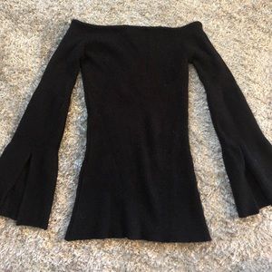 Black off the shoulder Sweater